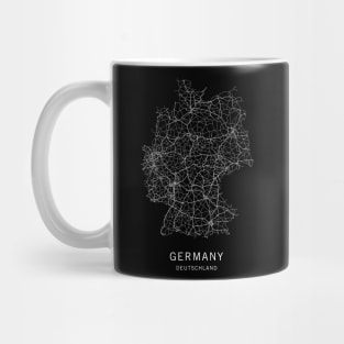 Germany Road Map Mug